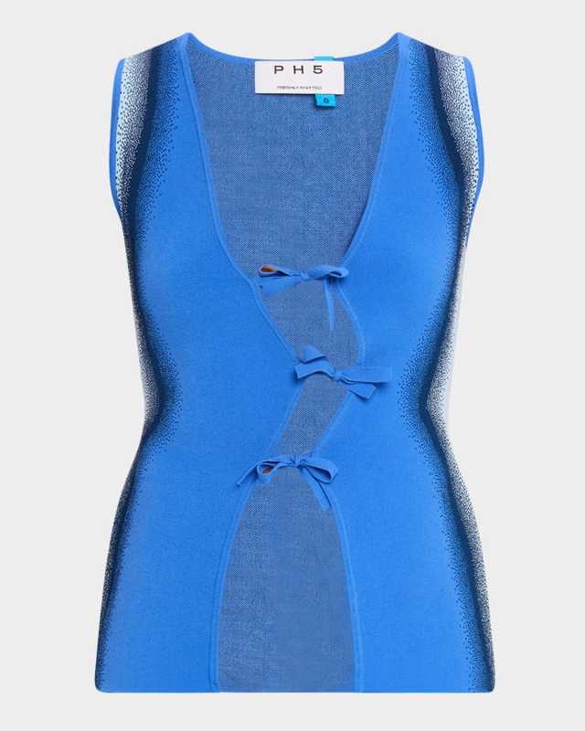 Nova Tie-Front Knit Vest
